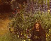 Gathering Pansies - 劳拉·特里萨·阿尔玛·塔德玛